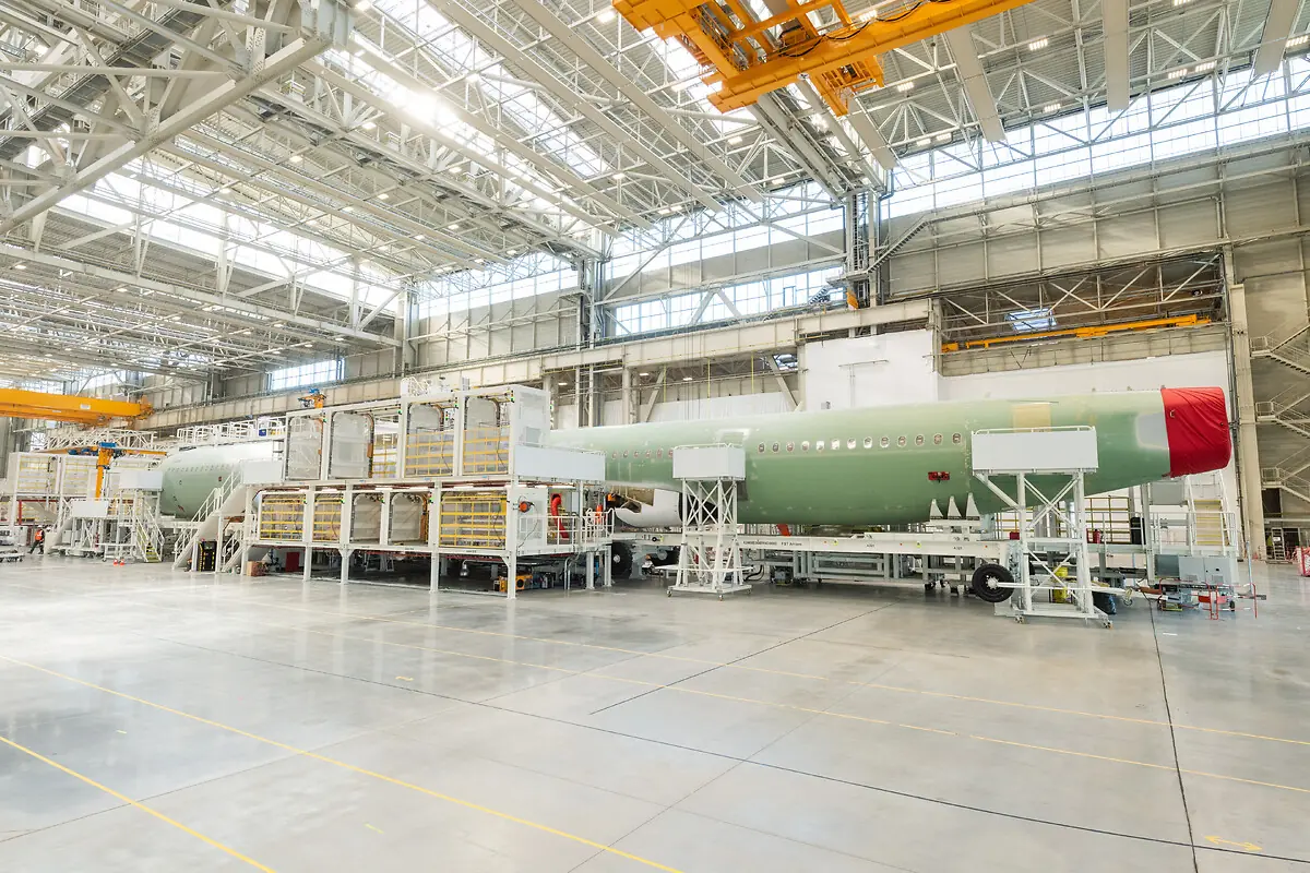 © Airbus SAS 2023 — Airbus Media Centre, réf. 626622 Airbus Commercial Aircraft recrutement - chaîne d'assemblage final A321neo à Toulouse